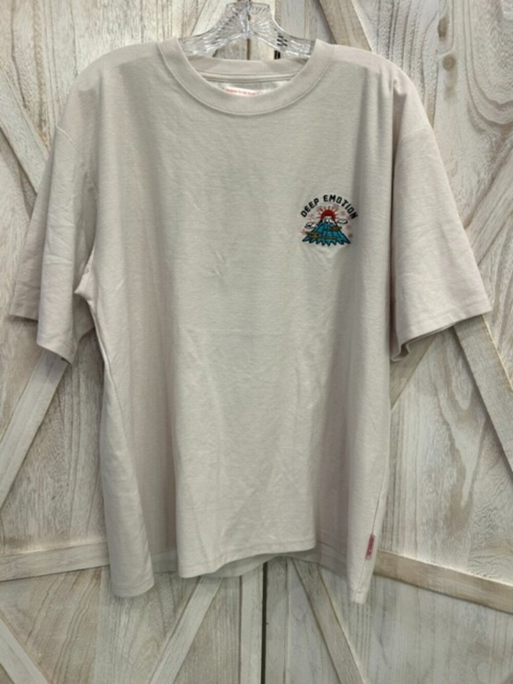 Power To The People Japan “Deep Emotion” Embroidered Tee LL (XL) Fuji Crane